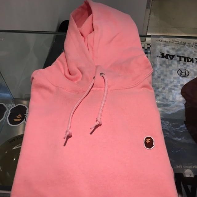 peach bape hoodie