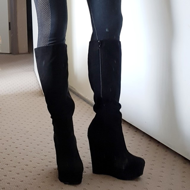 suede knee high boots australia
