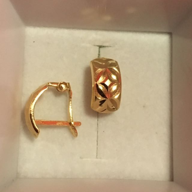 Clip Earrings 18k Saudi Gold Women S Fashion Jewelry On Carou