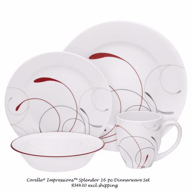 Corelle Dinnerware Set 4x Installments Kitchen Appliances On