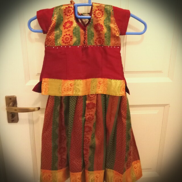 Girls 3 4 Traditional South Indian Dress Babies Kids Girls
