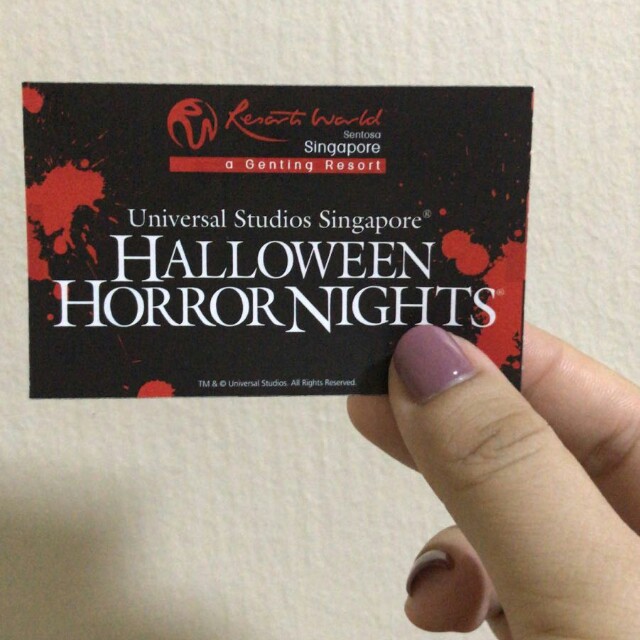 Halloween horror nights ticket., Tickets & Vouchers, Event Tickets on