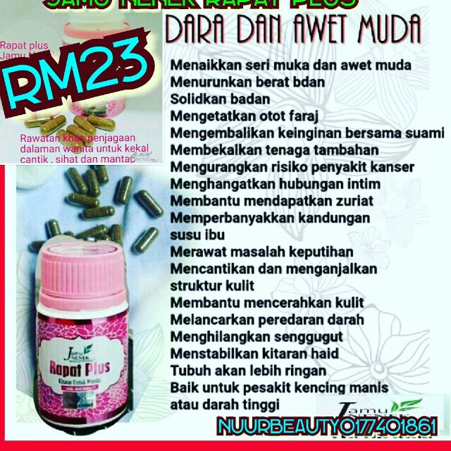 cara makan jamu nenek rapat plus