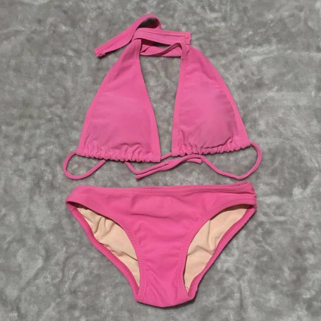 plain pink swimsuit