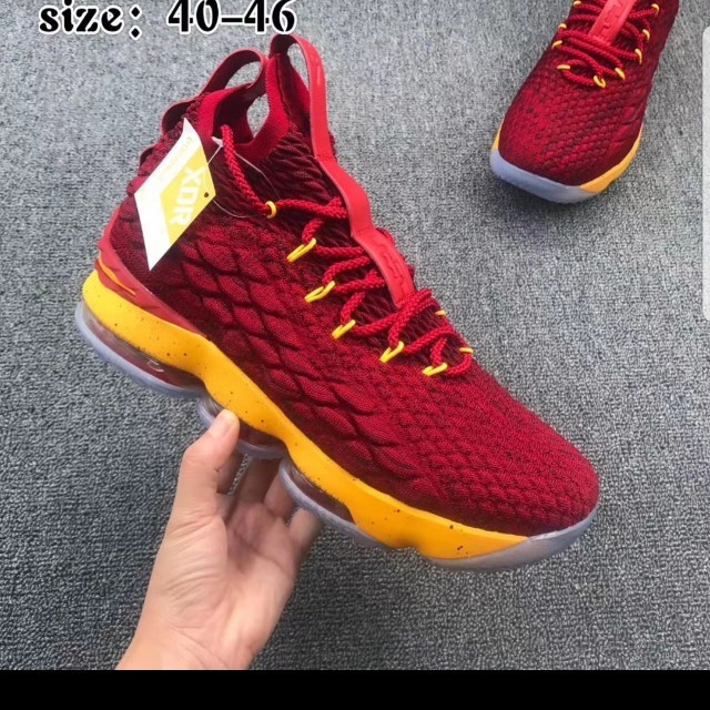 lebron 15 red and yellow
