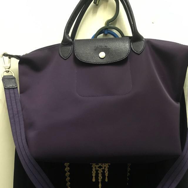 longchamp dark purple