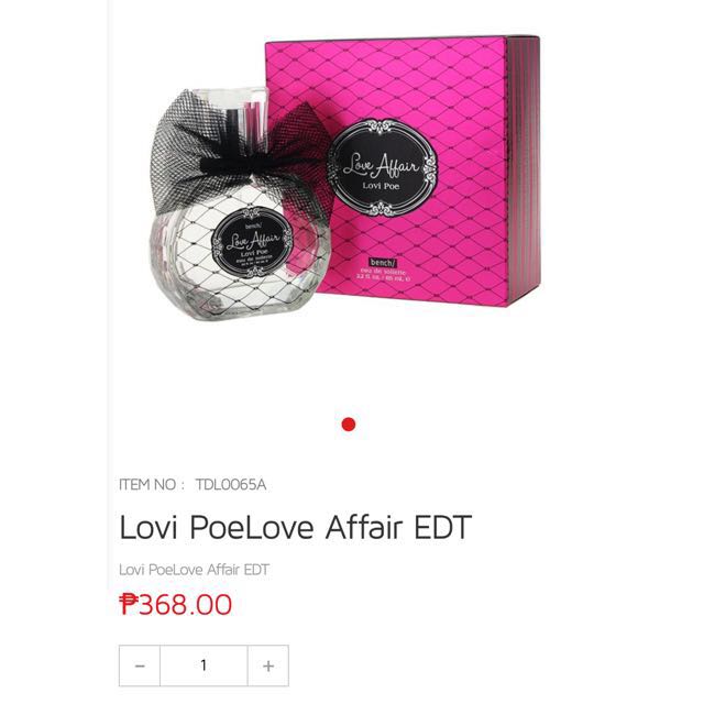 Lovi poe sales bench perfume