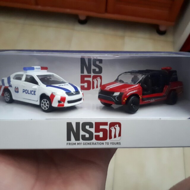 red police car toy