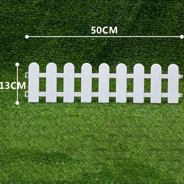 Plastic Garden Fence Lawn Grass Border X 8 Furniture Home Decor On Carousell