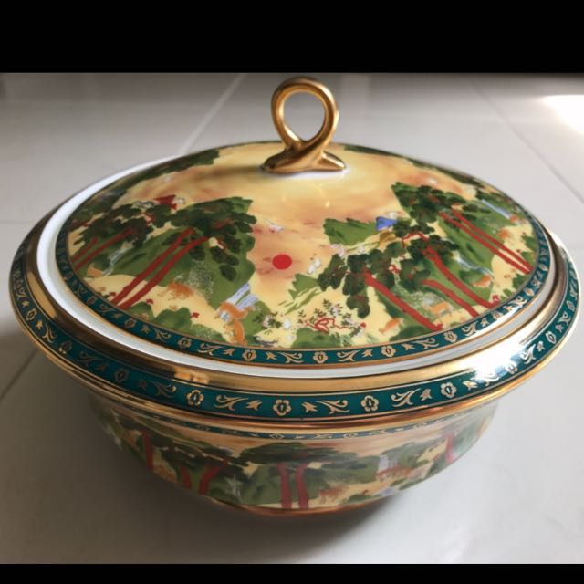Rare Hankook Porcelain Covered Big Bowl, Korea, Furniture & Home Living ...