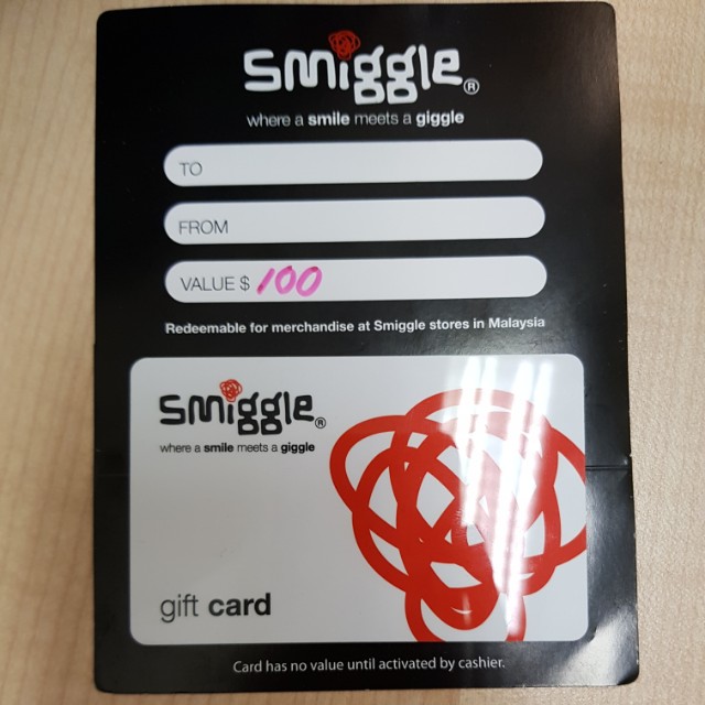 Smiggle Gift Card RM100, Hobbies & Toys, Books & Magazines, Magazines on Carousell
