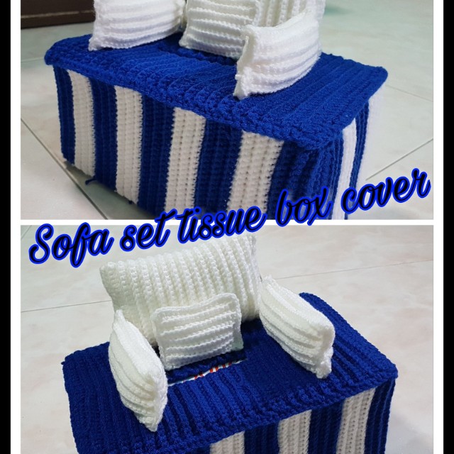 Sofa Set Tissue Box Cover Design Craft Handmade Craft On Carousell