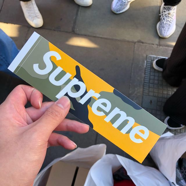 Supreme Brooklyn Box Logo Sticker, Men's Fashion, Accessories On