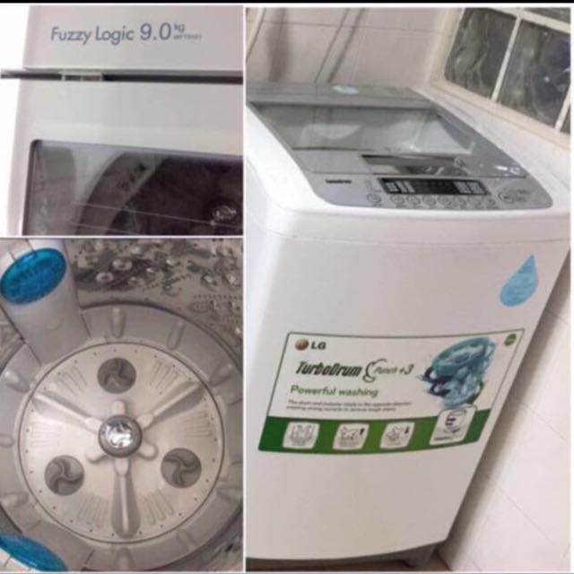 Washing Machine 9Kg LG TurboDrum Punch + 3, TV & Home Appliances