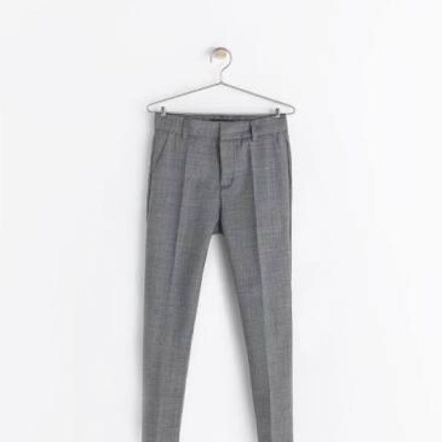 grey pants zara