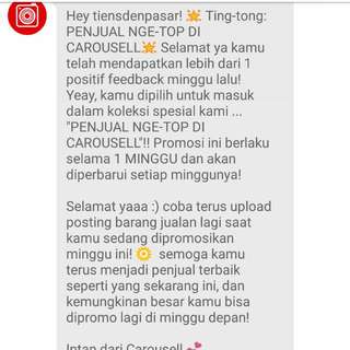 Thanks Carousell