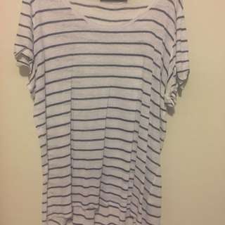 SPORTSGIRL OVERSIZED STRIPED TSHIRT