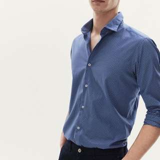 Massimo Dutti Slim Fit Polka Dot Shirt