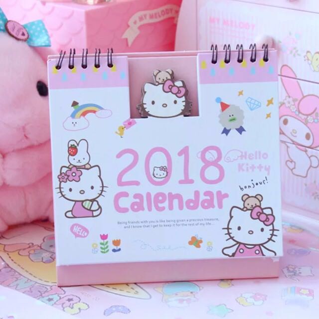 2 For 6 Hello Kitty Desktop Calendar 2018 Design Craft
