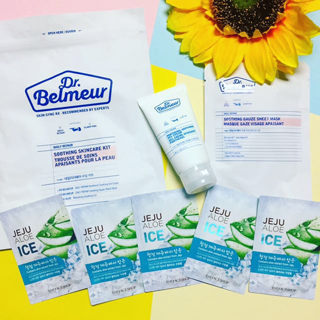 💎 The Face Shop Dr. Be (Category: Face Care) located in Makati City. Submitted by tinytrendsph (Listing ID 129204820, Image 2). Description: ..... 💎 The Face Shop Dr. Belmeur Daily Repair Soothing Skincare Kit 💠 . 🌻 O N H A N D 🌻 . 🔸 Includes the following: 💛 Dr. Belmeur Daily Repair Panthenol Soothing Gel Cream 50ml 💛 Dr. Belmeur Daily Repair Soothing Gauze Sheet Mask 💛 Jeju Aloe Ice Fresh Soothing Gel 🔸 Formulated WITHOUT 10additives 