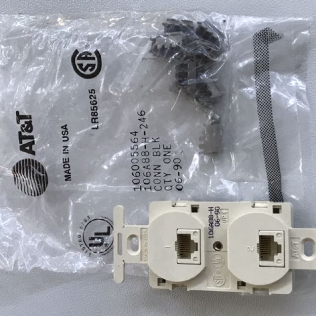 AT&T RJ45 Jacks, Computers & Tech, Parts & Accessories, Cables ...