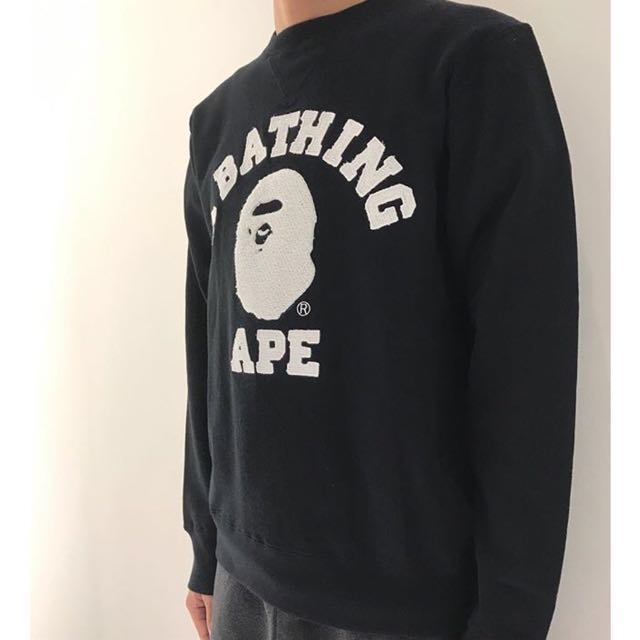 Bape college crewneck cheap