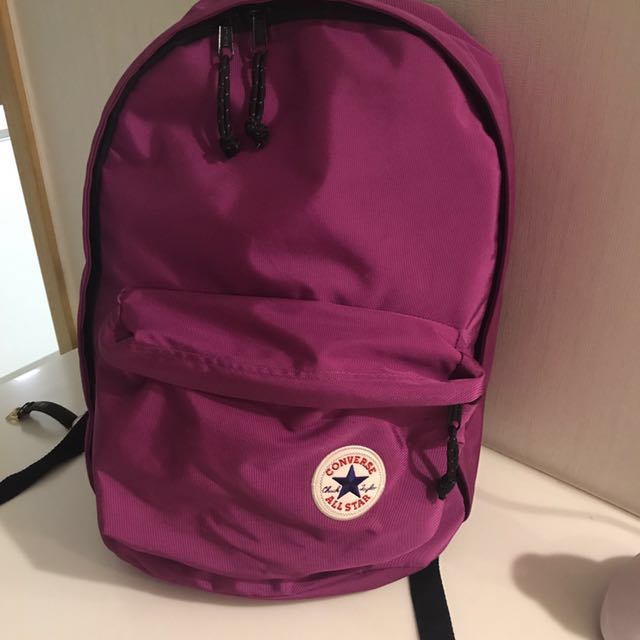 purple converse backpack