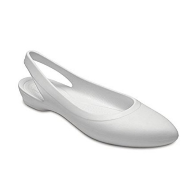 CROCS EVE SLINGBACK IN WHITE SIZE US7 