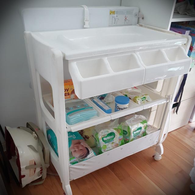 standing changing table