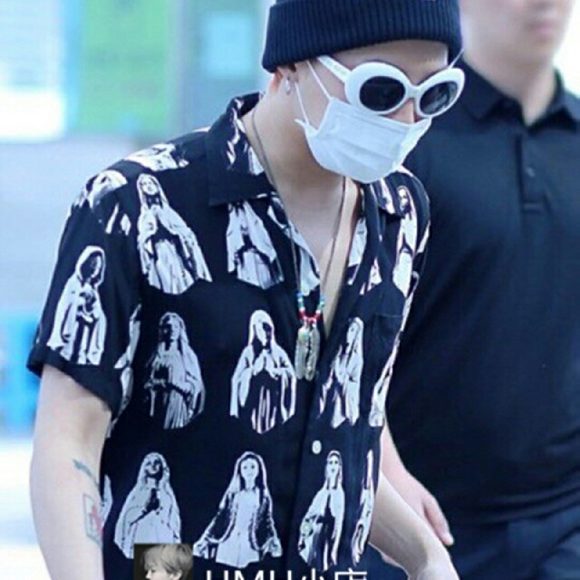 G Dragon Oversized Longline Printed Shirt Men S Fashion Clothes On Carousell