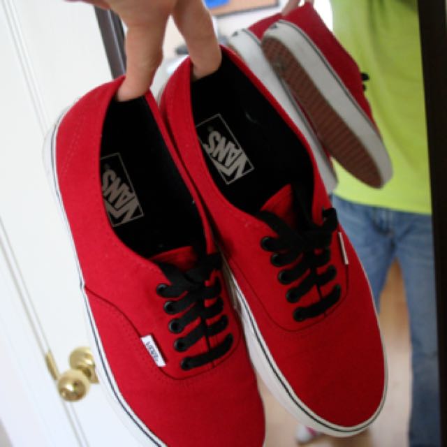 red vans shoelaces