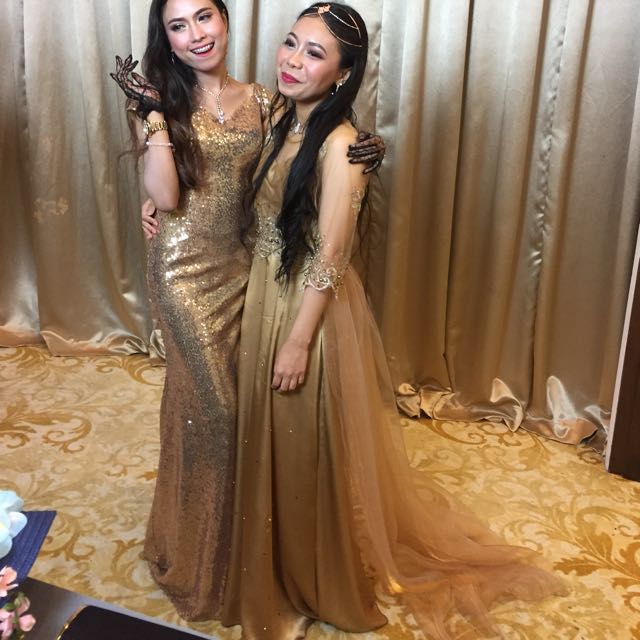Sequin Gold Dress Or Dinner Women S Fashion Sequin Gold Dress Or Dinner Women S Fashion Clothes Dresses On Carou