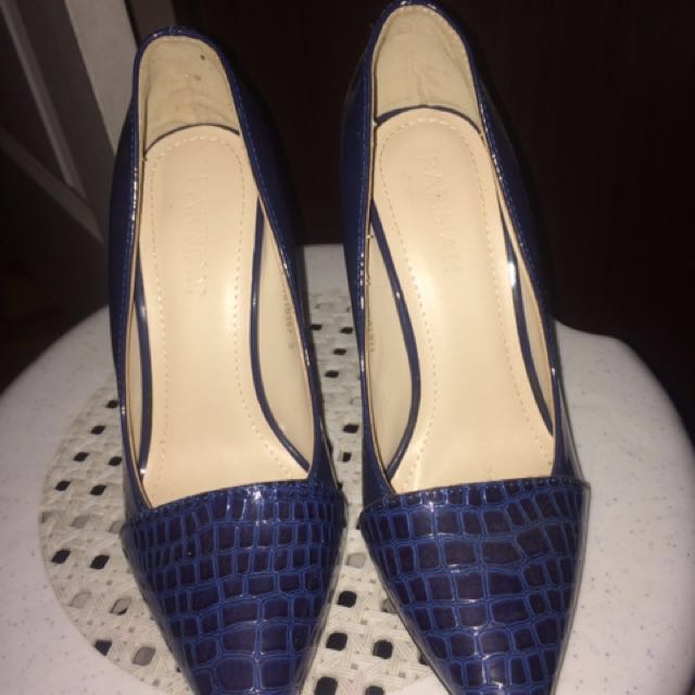 blue formal heels