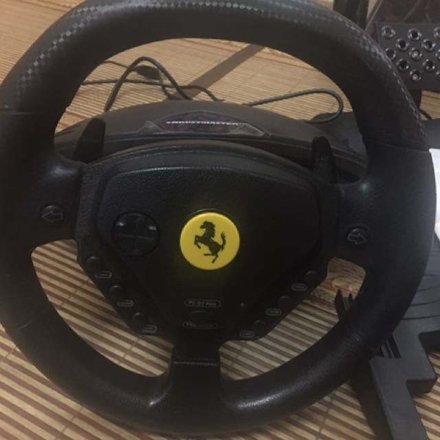 THRUSTMASTER ENZO FERRARI 2 IN 1 RACING WHEEL ( PC/PLAYSTATION 2 ...