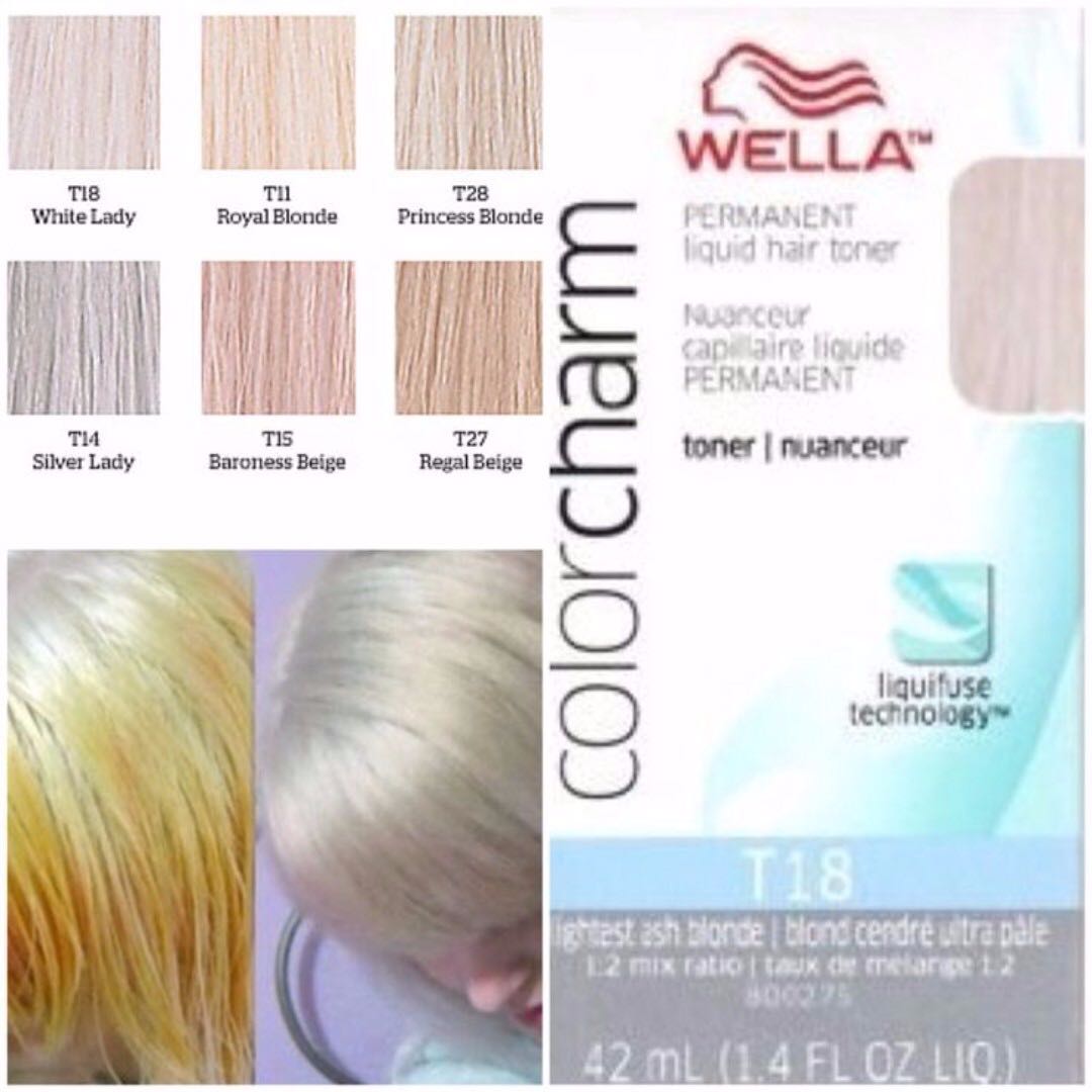 WELLA T18 Color Charm Toner Preloved Health Beauty Hair Care