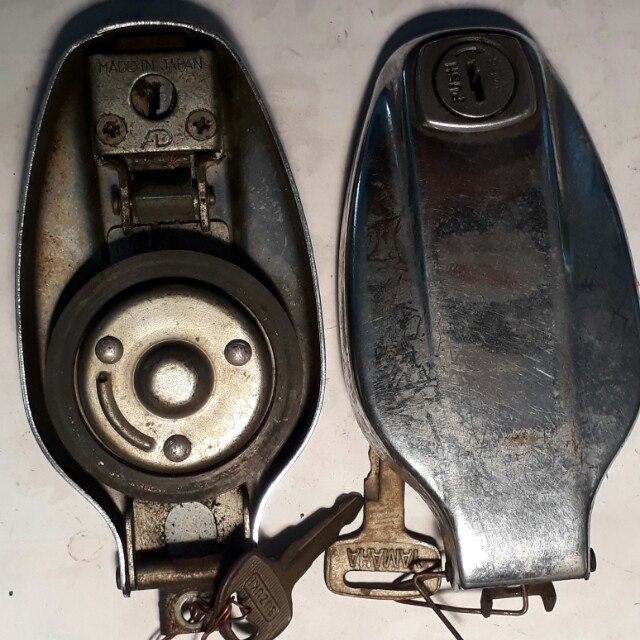 yamaha rx 100 petrol tank lock