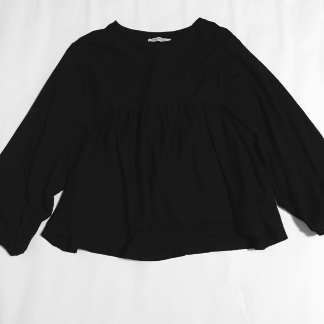 Zara trafaluc Basic black top, Women's 