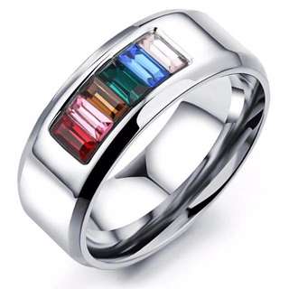 B1T1 Pride Wedding ring LGBT jewelry