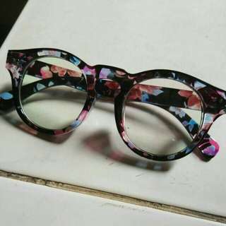 Kacamata Retro floral frame bula