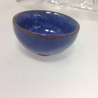 陶瓷冰裂釉茶杯 直徑7.5高4公分