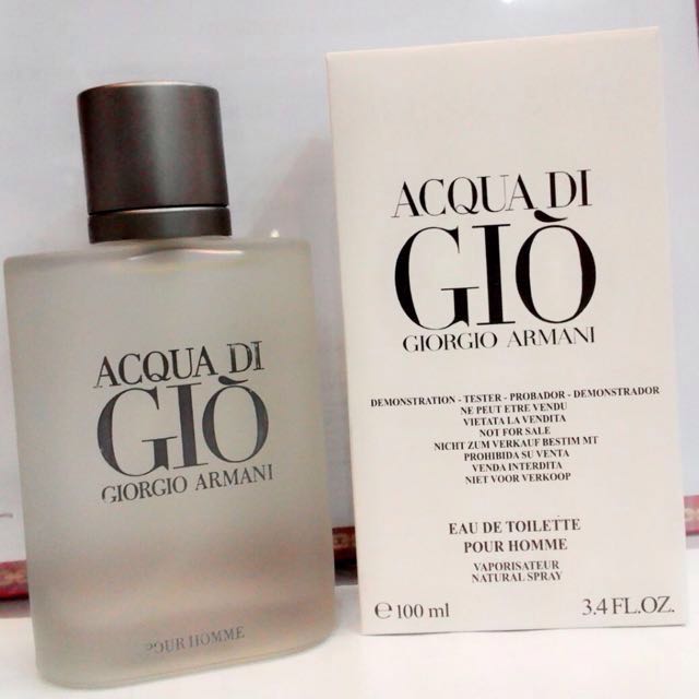 Authentic Acqua Di Gio 100ml EDT Perfume For Men, Men's Fashion, Bags ...