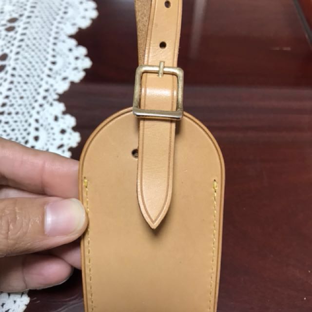 Louis Vuitton Leather Luggage Name Tag, Luxury, Accessories on Carousell