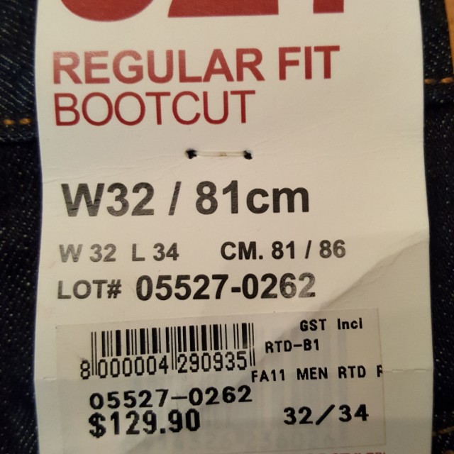 levis price tag