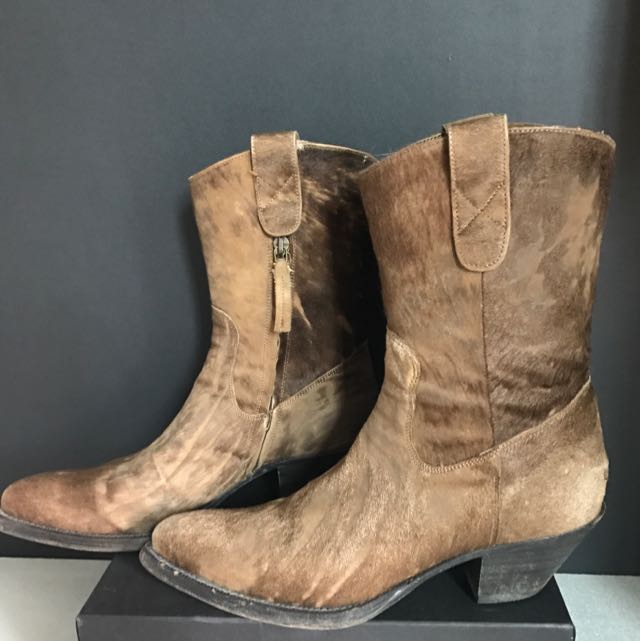 horsehide cowboy boots