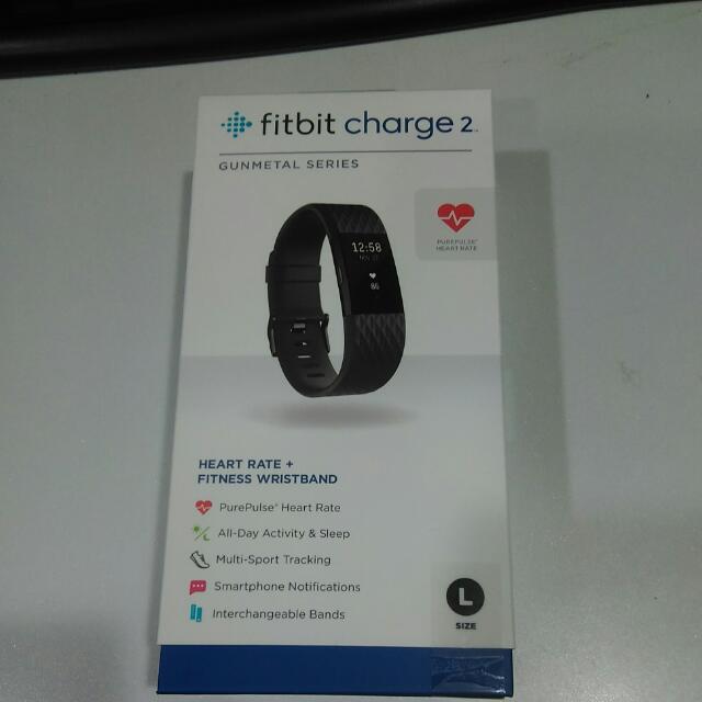 Fitbit Charge 2 GUNMETAL SERIES Mobile Phones Gadgets Wearables Smart Watches on Carousell