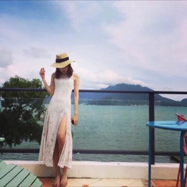 Flowy backless maxi dress outlet