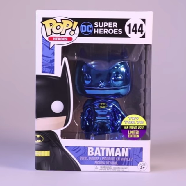 batman blue chrome funko pop