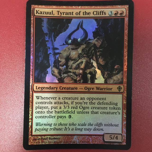 Mtg kazuul tyrant of the cliffs foil hobbies toys toys games