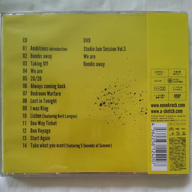 Music Empire One Ok Rock Ambitions Cd Dvd Album Entertainment Events Concerts On Carousell Music Empire One Ok Rock Ambitions Cd Dvd Album Entertainment Events Concerts On Carousell