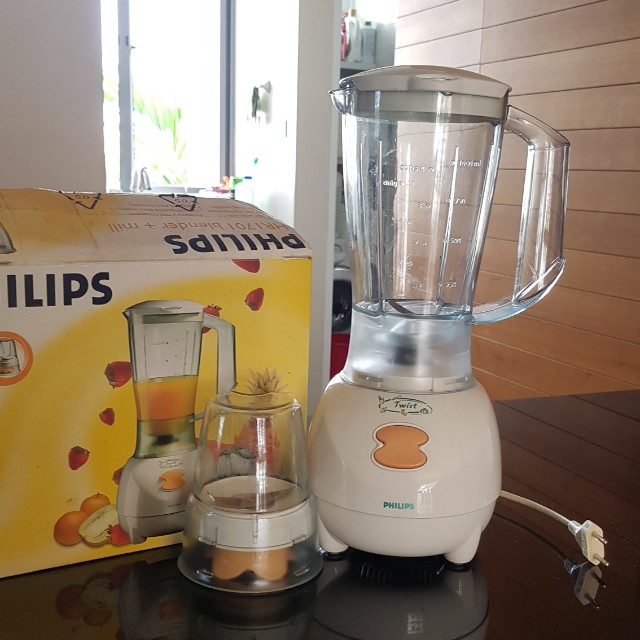 Philips HR1701 blender + mill, TV & Home Appliances, Kitchen Appliances